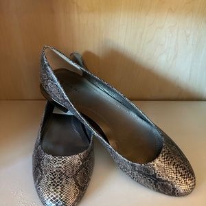 Tahari ranma womens leather round toe ballet flats